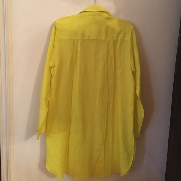 New Yellow Linen Tunic - Picture 4 of 4